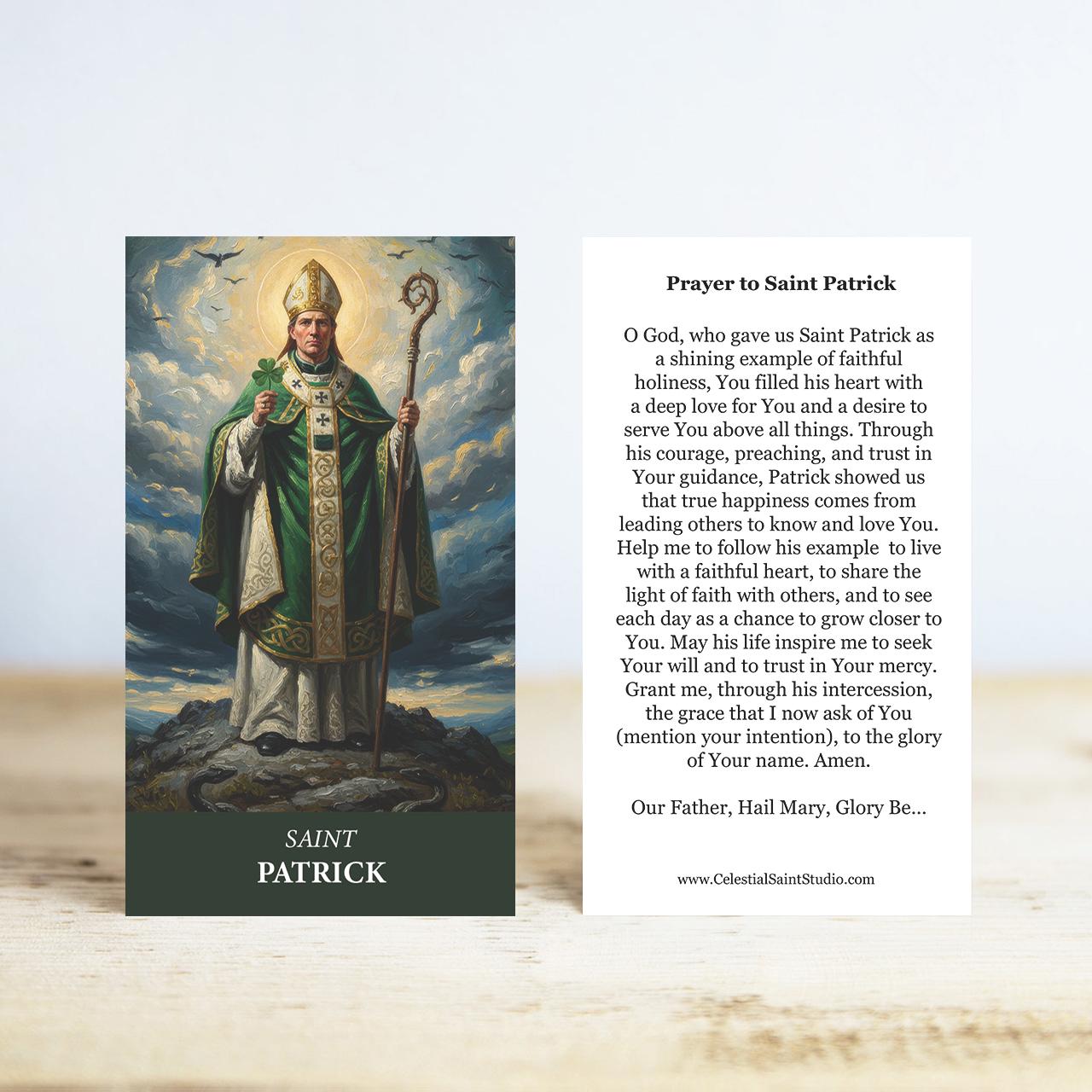 St. Patrick Prayer Cards | Wallet Size | 50, 100, 200, 500, 1000