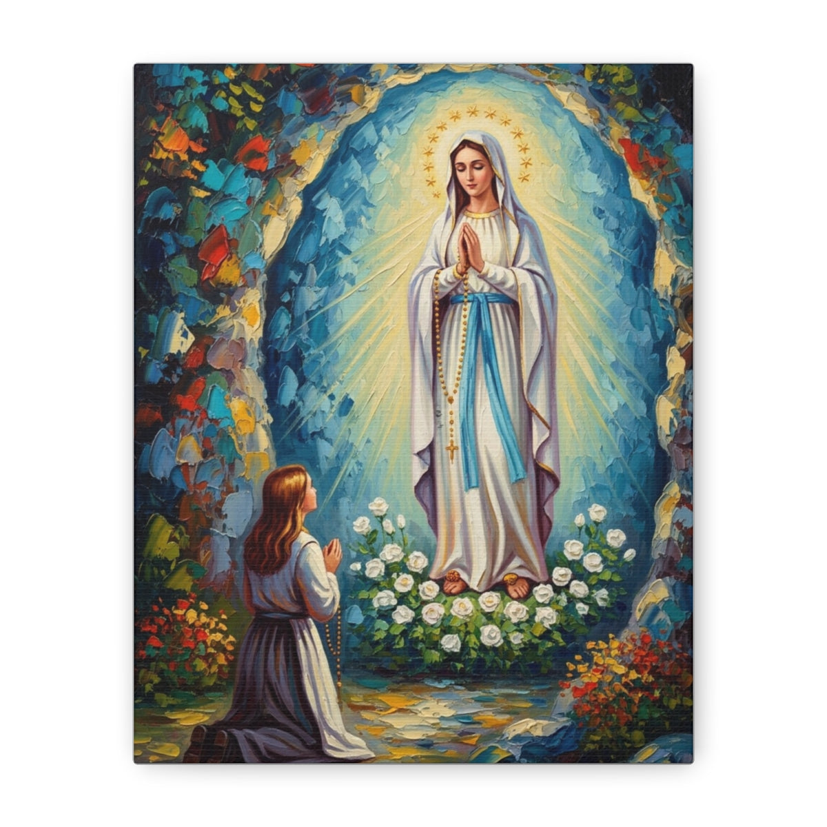 Our Lady Of Lourdes - Canvas Gallery Wraps