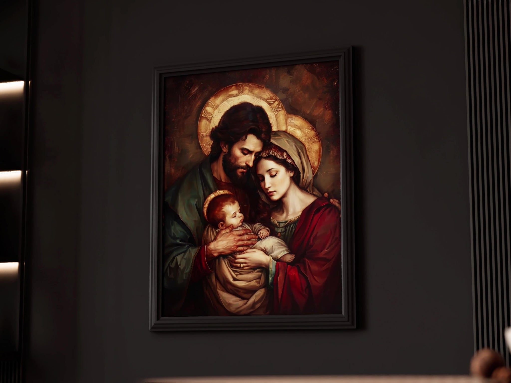 Holy Family | Image of The Holy Family | Catholic Printable | Catholic Art | Digital Download