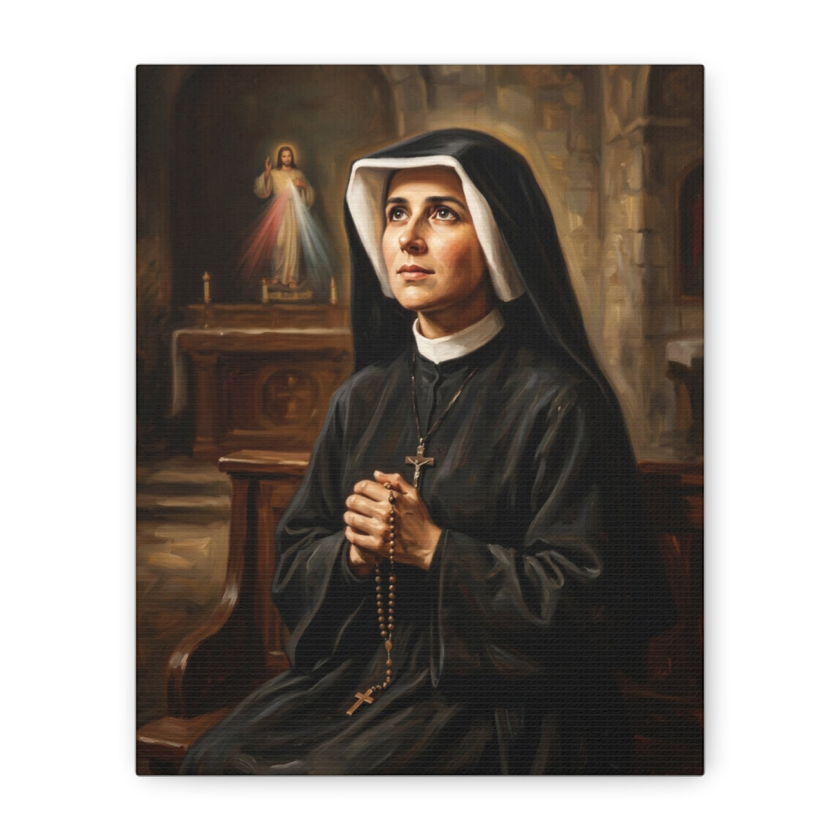 St. Faustina Kowalska - Canvas Gallery Wraps
